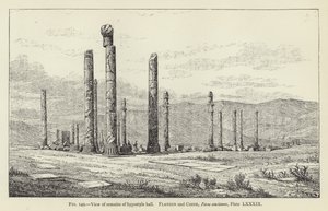 Utsikt over restene av hypostyle hall av French School