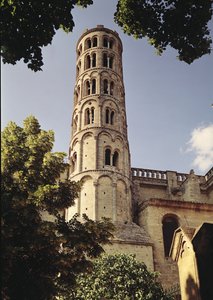 Utsikt over Tour Fenestrelle av katedralen St. Theodorit av French School