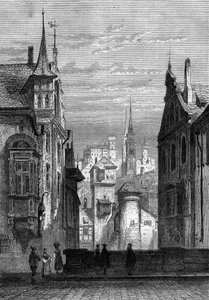 View of the city of Nuremberg in Germany av French School