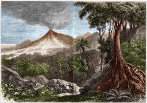 Vulkanutbrudd, Réunion Island av French School