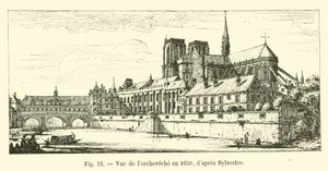 Utsikt over erkebispedømmet i 1650, ifølge Sylvestre av French School