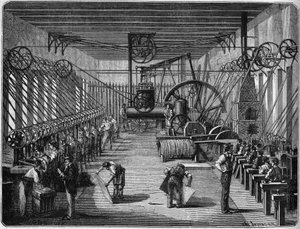 Krigen i 1870: Produksjonsanlegg for eksplosive kapsler (kapsler). Bayonne, Pyreneene Atlantique (64) av French School