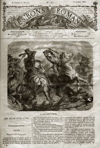 Religionskriger - De førtifem - franske og flamske - Det enestående slaget ved Henri de Joyeuse (1563-1608) - De gode romanene 1864 - Alexandre Dumas Pere - av French School