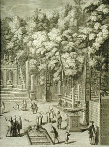 Vannfunksjoner i Versailles av French School