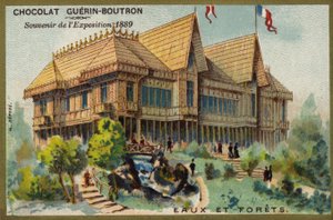 Vann og skoger (chromolitho) av French School