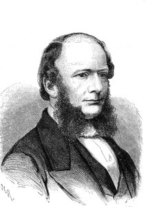 Werner Von SIEMENS (1816-1892), tysk oppfinner og industrimann (elektrisk telegraf). Gravering 1868 av French School