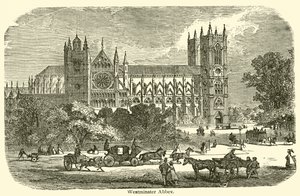Westminster Abbey (gravering) av French School