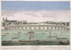 Westminster Bridge, London av French School