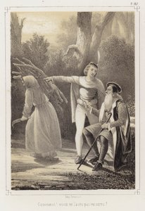 Hva? Kjenner du henne ikke igjen? (litho) av French School