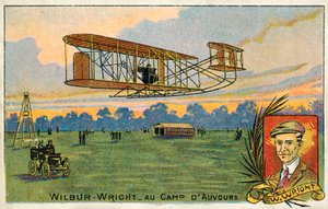 Wilbur Wright foretar en flytur på Camp d
