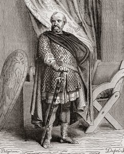 William I, fra History of France, ca. 1880 av French School