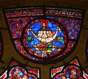 Window Ww som viser Abrahams barm av French School