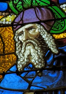 Vindu som viser eremitten Saint Anthony av French School