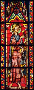 Vindu som viser profeten Obadja, ca. 1270-75 av French School