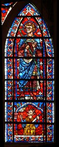 Vindu w100 som viser St Gervais - under en konge dreper seg selv av French School