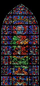 Vindu w106 som viser St Simon av French School