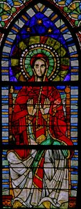 Vindu w109 som viser Jomfru Maria av French School