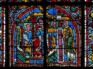 Vindu w125 som viser Kristus besøker St Catherine i fengselet av French School