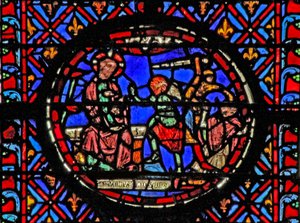 Gott erlaubt Satan, Hiob zu versuchen von French School