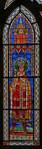 Vindu w13 som viser keiser Otto III av French School