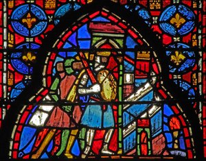 Vindu w15 Hellige relikvier: Heraclius griper den persiske hovedstaden av French School