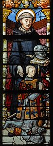 Vindu w1 som viser St Guillaume og Guillaume de Montmorency av French School