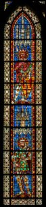 Vindu w203 som viser St. Exupery og St. Demetrius av French School