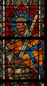 Vindu w203 som viser St. Sebastian av French School