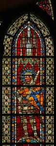 Vindu w203 som viser St. Sebastian av French School