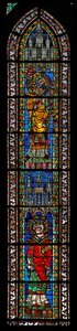 Vindu w205 som viser St Abrogastius og St Solarius av French School