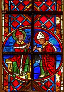 Vindu w211 som viser St Peter sender St Denis til Gallia av French School
