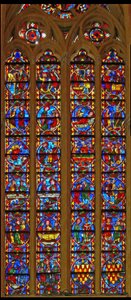 Vindu w213 som viser St Thomas and St Stephen-vinduet av French School