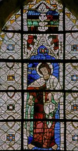 Vindu w227 som viser St Judas Iskariot (en sjelden skildring av Judas som en helgen) av French School