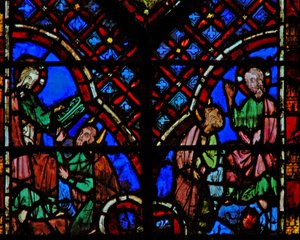 Vindu w2 Gud gir Moses lovens tabeller Ex XXXI 18 av French School