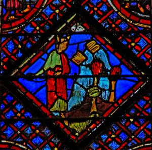 Vindu w2 Moses bryter lovens tabeller Ex XXXII 19 av French School