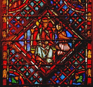 Vindu w2 Moses forlater farao-palasset Ex II 15 av French School