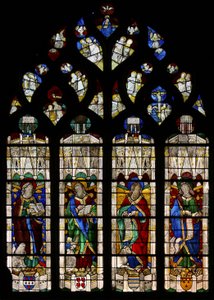 Vindu w37 som viser evangelistene - Fire av French School
