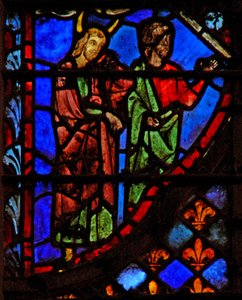 Vindu w3 Moses og en ledsager av French School