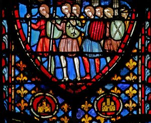 Vindu w3 Israels barn marsjerer mot amalekittene Numb XIV 45 av French School