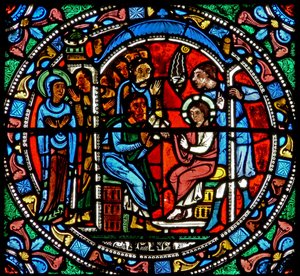 Vindu wXV som viser Jesus funnet i tempelet av French School