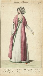 Kvinne i mote av Directoire av French School