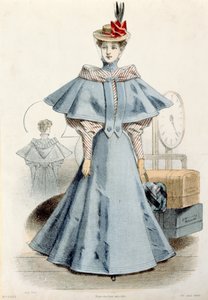 Kvinne i reisekjole, fra Le Coquet, 1895