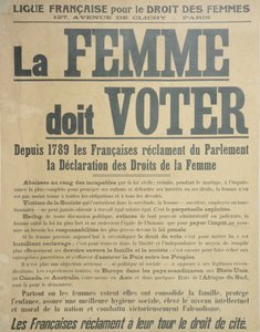 Women Must Vote, plakat som oppmuntrer kvinner til å kjempe for stemmerett, 1914
