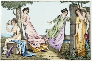 Kvinner som spiller cache. I «Sport og ferdighetsspill» av French School