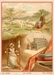 Ull (chromolitho) av French School