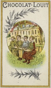 Skriving for blinde, 1830 av French School