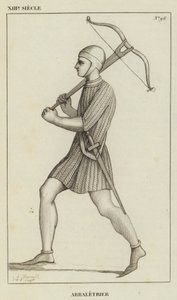 XIII Siecle, Arbaletrier (gravering) av French School