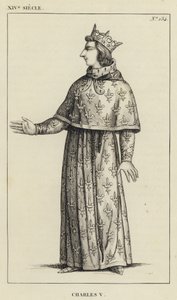 XIV Siecle, Charles V (gravering) av French School