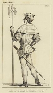 XIV Century, Soldat, med kallenavnet White Riding Hood (gravering) av French School