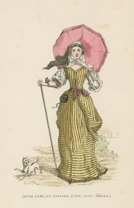 Ung kvinne i sommerkjole, 1600-tallet av French School